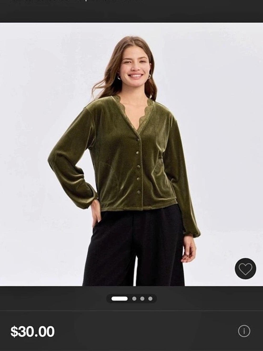Universal Thread Women's Lace Cardigan Olive Cardigan XS